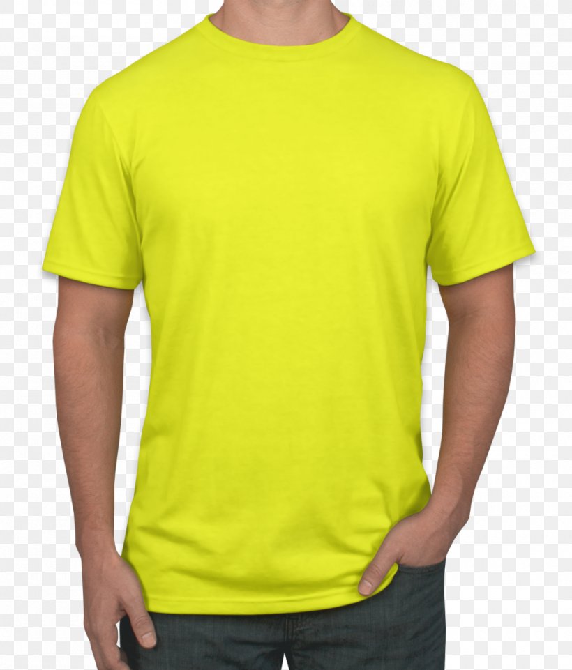 T-shirt Sleeve Yellow Top, PNG, 1000x1172px, Tshirt, Active Shirt, Blue, Color, Gildan Activewear Download Free