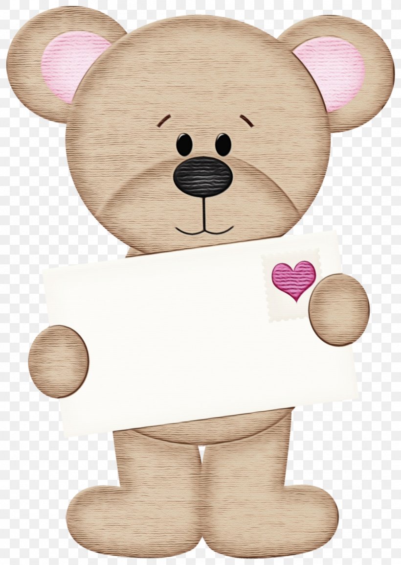 Teddy Bear, PNG, 1088x1532px, Watercolor, Animal Figure, Bear, Nose, Paint Download Free