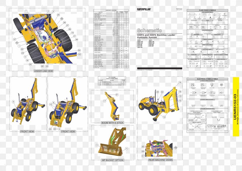 Caterpillar Inc. John Deere Backhoe Loader Heavy Machinery, PNG, 2835x2004px, Caterpillar Inc, Area, Backhoe, Backhoe Loader, Brand Download Free