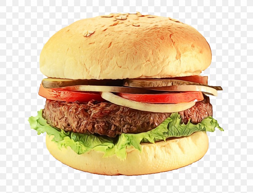 Hamburger, PNG, 1600x1219px, Watercolor, Burger King Premium Burgers, Cheeseburger, Cuisine, Dish Download Free