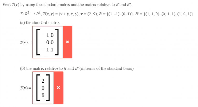 Matrix Rectangle Projection Number Standard Basis, PNG, 2046x1106px, Matrix, Area, Basis, Brand, Chegg Download Free