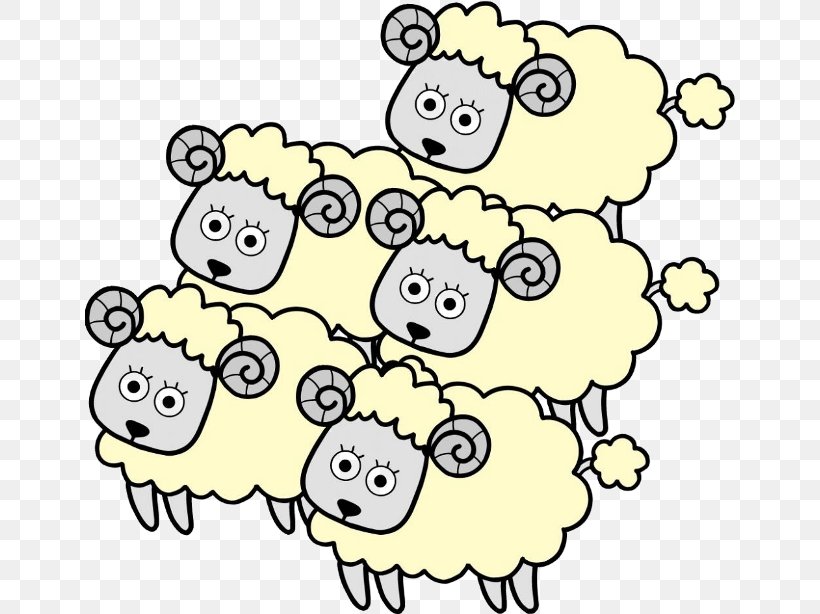 Sheep Clip Art, PNG, 650x614px, Sheep, Animal, Area, Art, Black And White Download Free