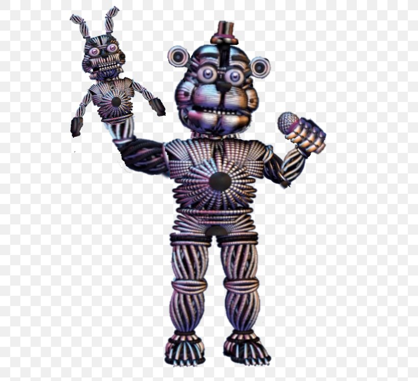 Five Nights At Freddy's: Sister Location Five Nights At Freddy's 3 Five Nights At Freddy's 2 Five Nights At Freddy's 4 Freddy Fazbear's Pizzeria Simulator, PNG, 750x747px, Joy Of Creation Reborn, Animatronics, Endoskeleton, Figurine, Purple Download Free