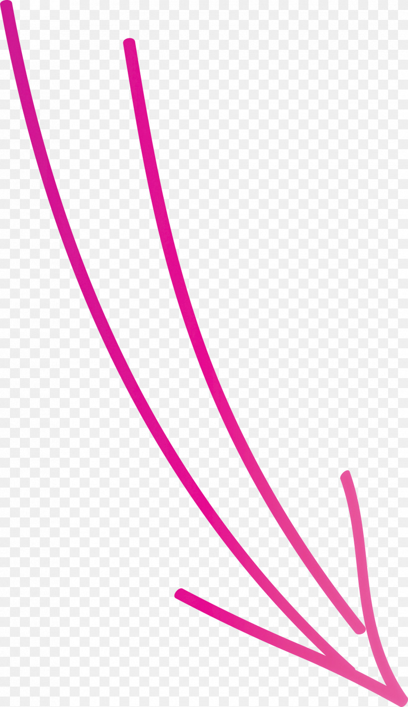 Hand Drawn Arrow, PNG, 1730x3000px, Hand Drawn Arrow, Line, Magenta, Pink, Violet Download Free