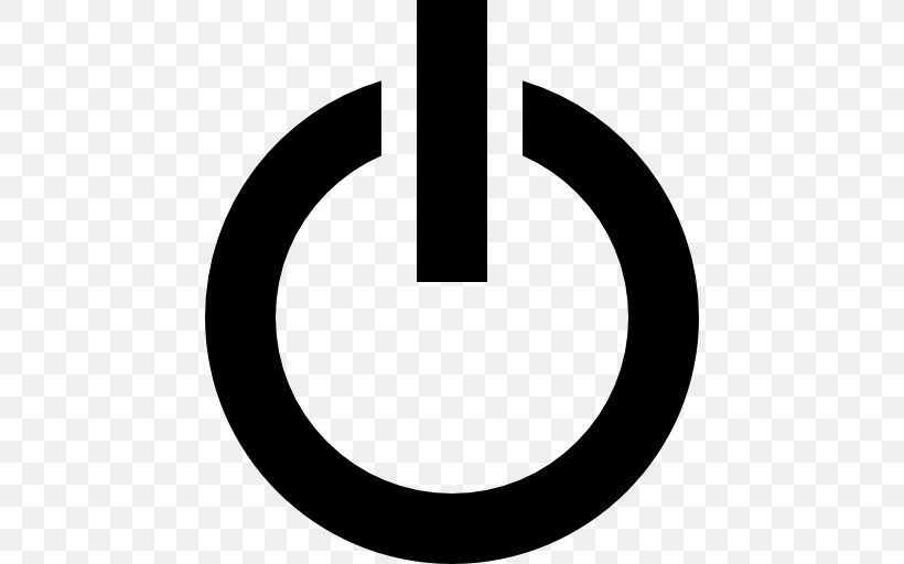Power Symbol Clip Art, PNG, 512x512px, Power Symbol, Black And White, Brand, Button, Electrical Switches Download Free