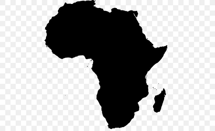 Vector Map Central Africa Continent, PNG, 500x500px, Map, Africa, Black, Central Africa, Continent Download Free