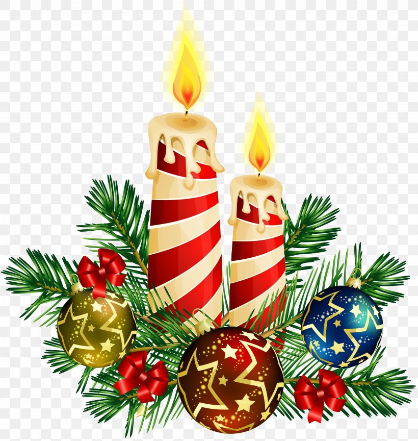 Christmas Decoration Candle Christmas Tree Clip Art Png