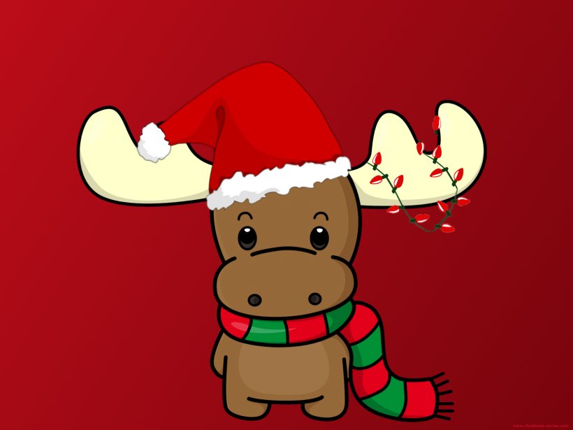Rudolph Moose Santa Claus Reindeer Christmas, PNG, 1600x1200px, Rudolph, Art, Cartoon, Christmas, Christmas Elf Download Free