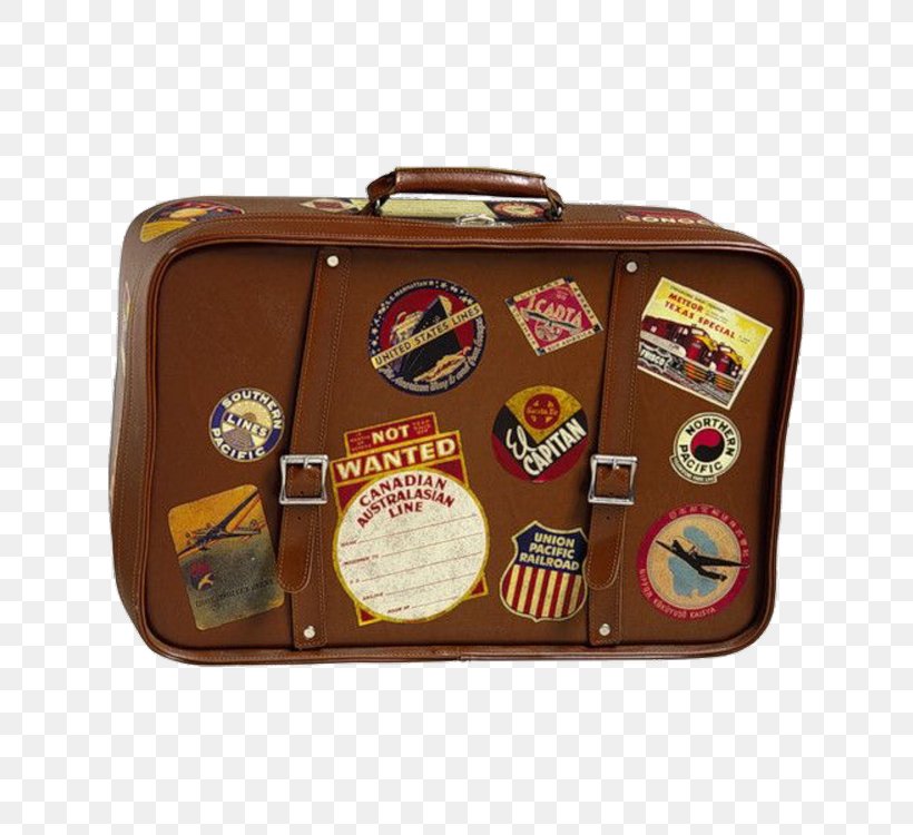 Suitcase Travel Photography Paper Sticker, PNG, 750x750px, Suitcase, Bag, Baggage, Brown, Getty Images Download Free
