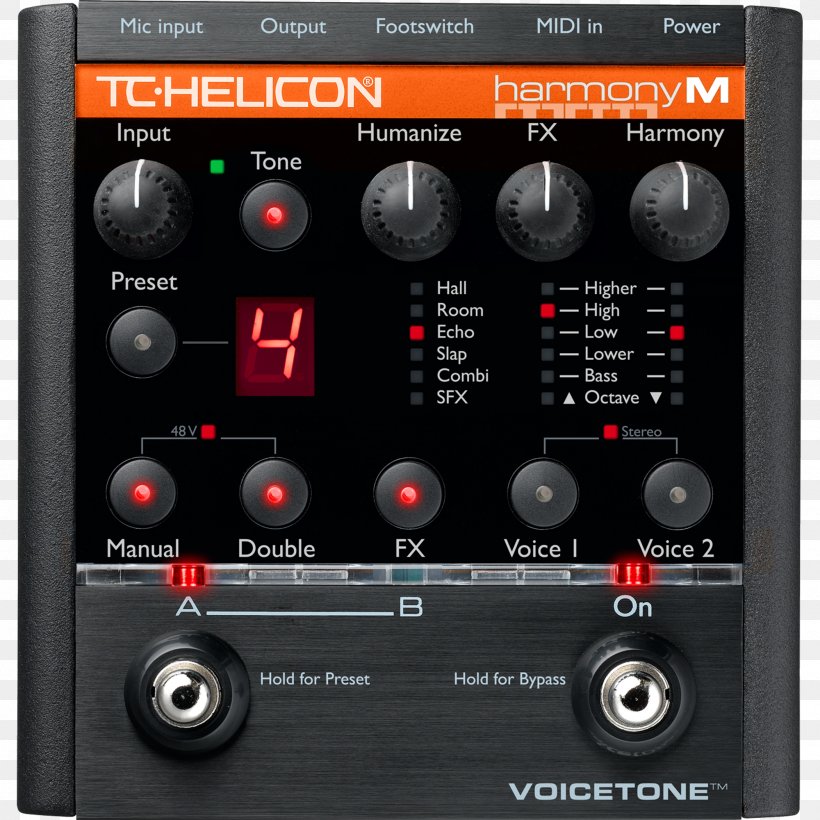 TC-Helicon VoiceTone Harmony-G XT Effects Processors & Pedals TC-Helicon VoiceTone Harmony G-XT, PNG, 2000x2000px, Watercolor, Cartoon, Flower, Frame, Heart Download Free