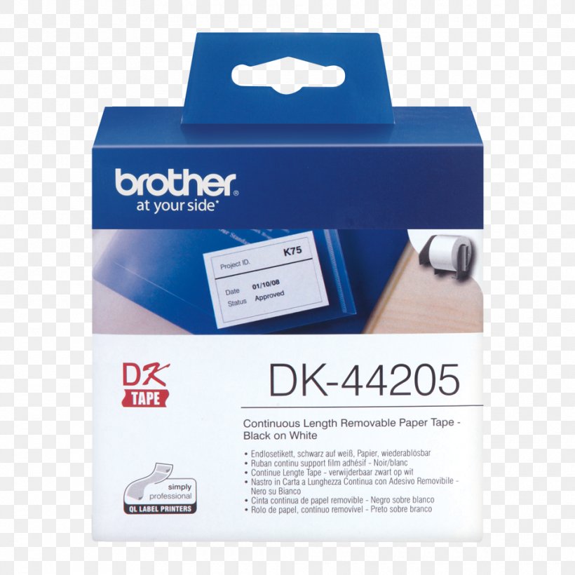 Brother DK44205 Labels, PNG, 960x960px, Paper, Adhesive, Adhesive Tape, Brand, Brother Industries Download Free