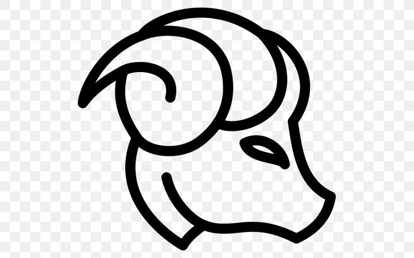 Capricorn Zodiac Astrology Icon, PNG, 512x512px, Capricorn, Area, Astrological Sign, Astrology, Black And White Download Free