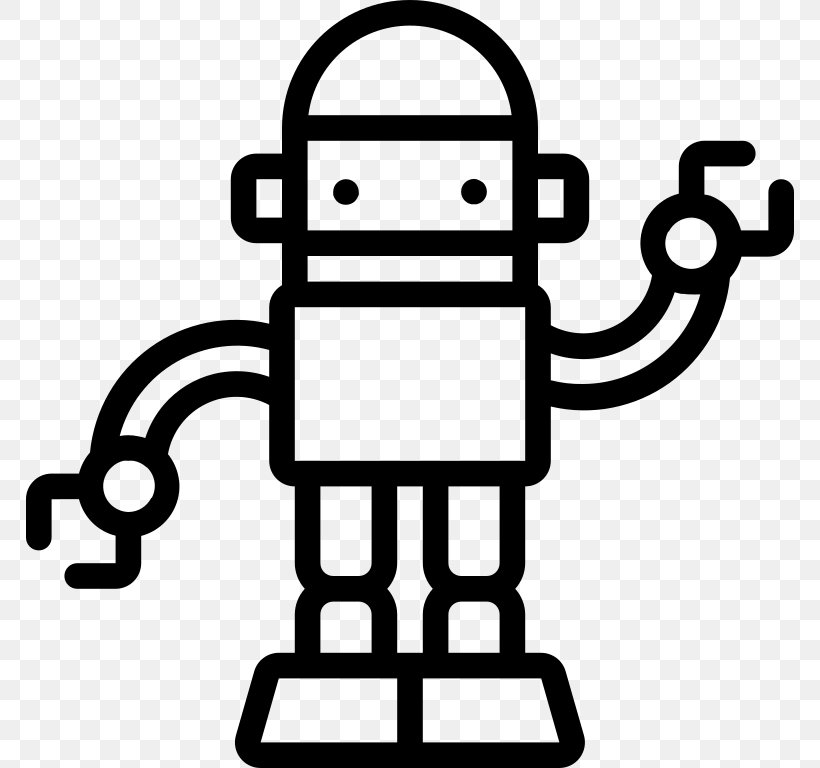 Robot Internet Bot, PNG, 768x768px, Robot, Area, Black And White, Chatbot, Human Behavior Download Free