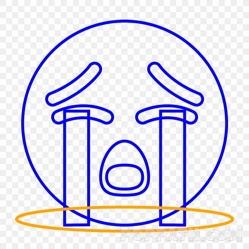 Face With Tears Of Joy Emoji Drawing Emoticon Clip Art, PNG, 1000x1000px, Face With Tears Of Joy Emoji, Area, Art Emoji, Crying, Drawing Download Free