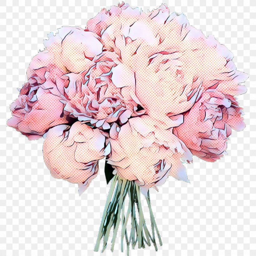 Pink Flower Cartoon, PNG, 1000x1000px, Garden Roses, Artificial Flower, Bouquet, Cabbage Rose, Chinese Peony Download Free