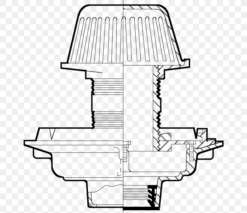 Drainage Roof Jay R. Smith MFG. Co. Water, PNG, 683x705px, Drain, Artwork, Black And White, Building Insulation, Dam Download Free