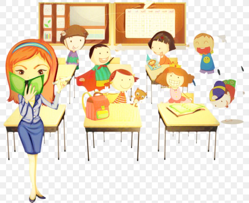 Classroom Cartoon, PNG, 800x668px, Food, Behavior, Chair, Classroom, Fast Food Download Free