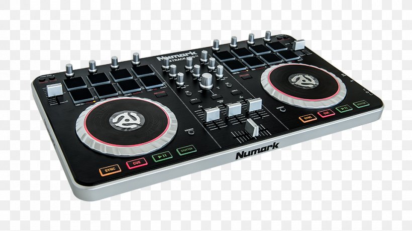 Disc Jockey Numark Industries DJ Controller Audio Mixers Virtual DJ, PNG, 960x540px, Disc Jockey, Audio, Audio Equipment, Audio Mixers, Computer Dj Download Free