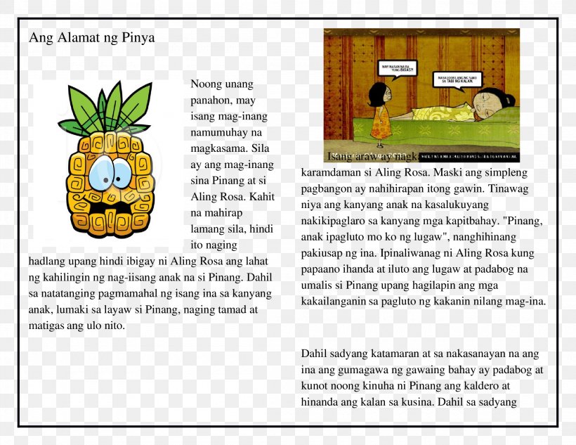 Pineapple Legend Tagalog Ibong Adarna Fable, PNG, 2200x1700px, Pineapple, Area, Bromeliaceae, Dictionary, Document Download Free