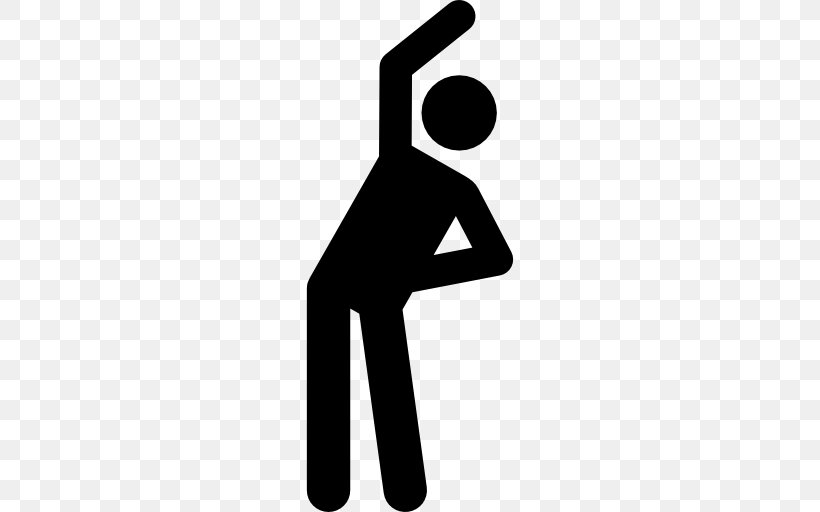 Stretching Exercise Stick Figure Physical Fitness Fitness Centre, PNG, 512x512px, Stretching, Aerobics, Black, Black And White, Brand Download Free