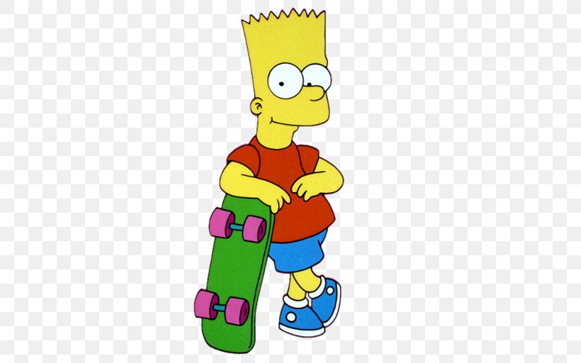 Bart Simpson Homer Simpson Lisa Simpson Marge Simpson Maggie Simpson, PNG, 512x512px, Bart Simpson, Area, Art, Cartoon, Character Download Free