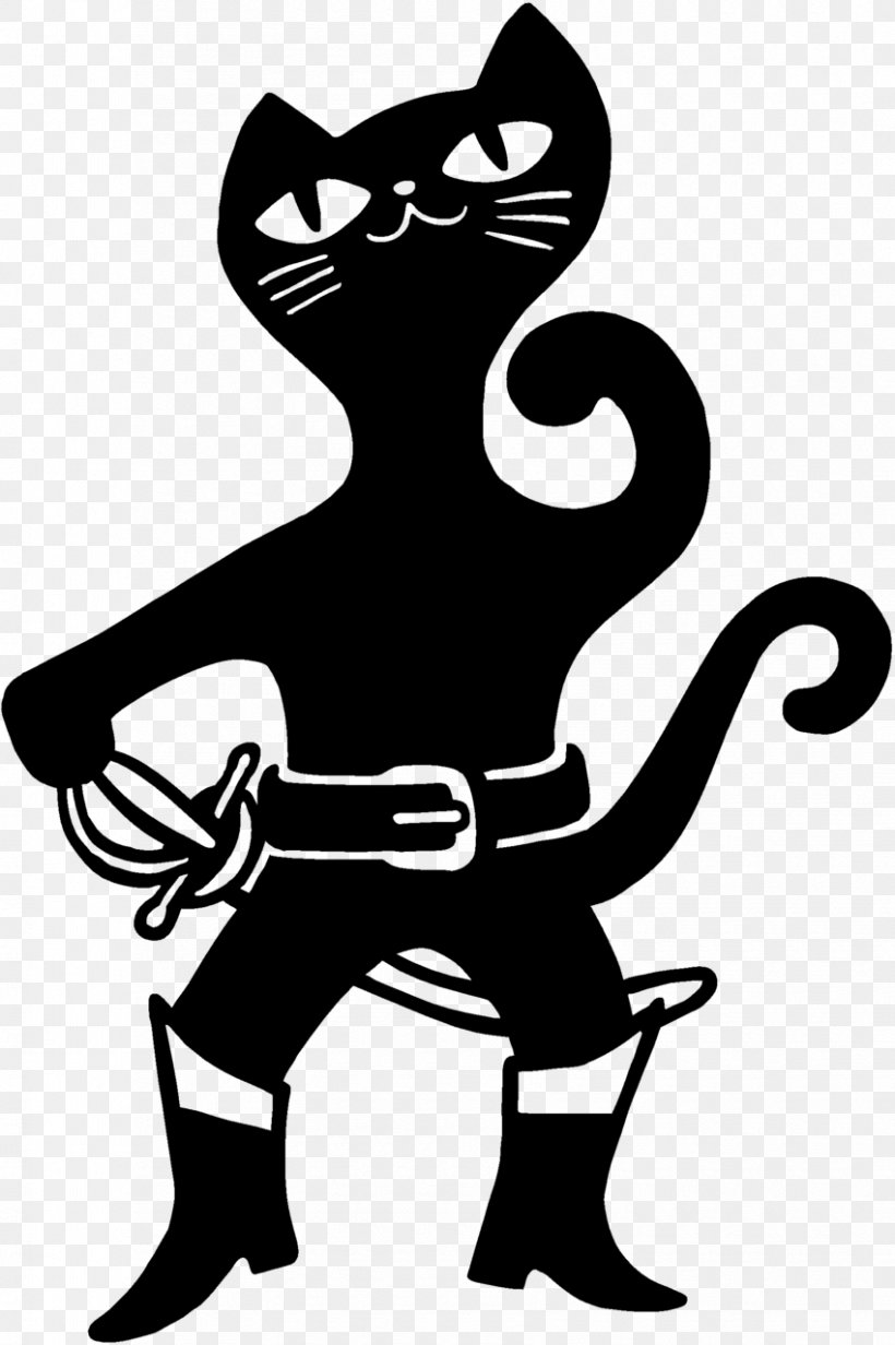 Cat Puss In Boots Clip Art, PNG, 850x1278px, Cat, Art, Artwork, Black, Black And White Download Free