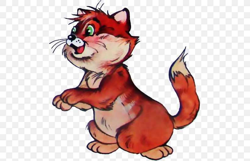 Whiskers Kitten Red Fox Cat Rodent, PNG, 497x528px, Whiskers, Animal, Art, Carnivoran, Cartoon Download Free