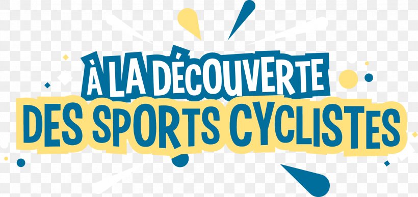 Cycling Découverte Des Sports Cyclistes Bicycle Illustration, PNG, 2369x1119px, Cycling, Area, Banner, Bicycle, Blue Download Free