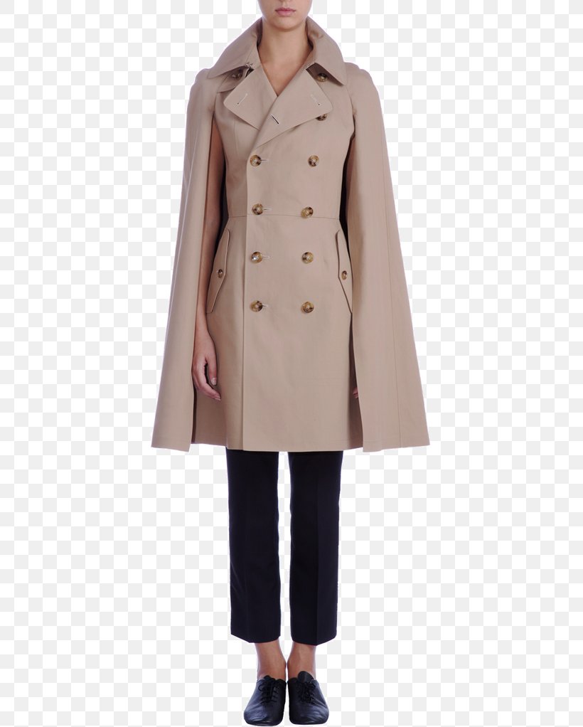 Trench Coat Overcoat Cloak Fashion Comme Des Garçons, PNG, 409x1022px, Trench Coat, Beige, Cape, Cloak, Coat Download Free