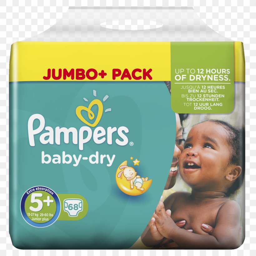 Diaper Pampers Baby-Dry Pampers Baby Dry Size 5+ (Junior+) Value Pack 43 Nappies Huggies, PNG, 2000x2000px, Diaper, Brand, Child, Comfort, Cotton Download Free