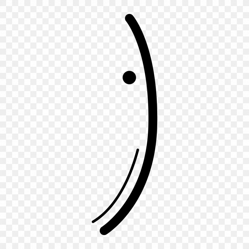 Line Crescent Emoticon, PNG, 1800x1800px, Crescent, Black And White, Emoticon, Smile, Symbol Download Free