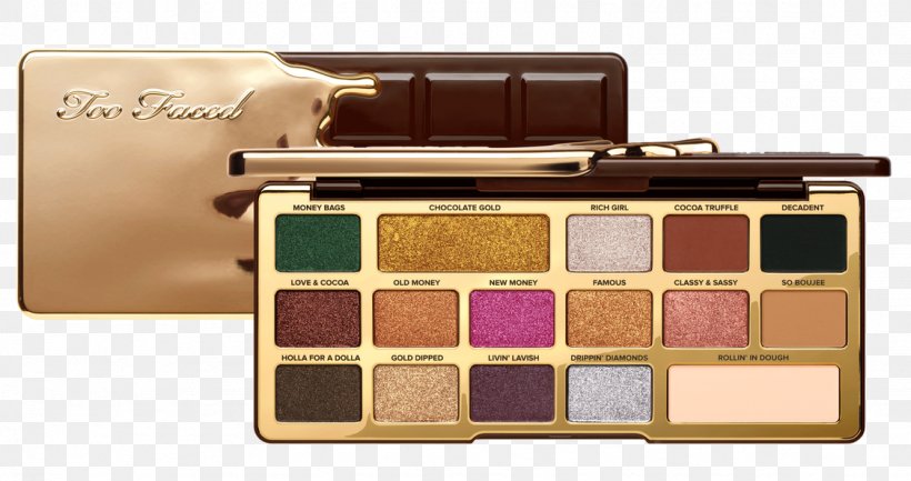 Too Faced Chocolate Gold Eye Shadow Palette Too Faced Chocolate Bar Too Faced Natural Eye Shadow Palette Cosmetics, PNG, 1126x595px, Eye Shadow, Bobbi Brown Telluride Eye Palette, Color, Cosmetics, Palette Download Free