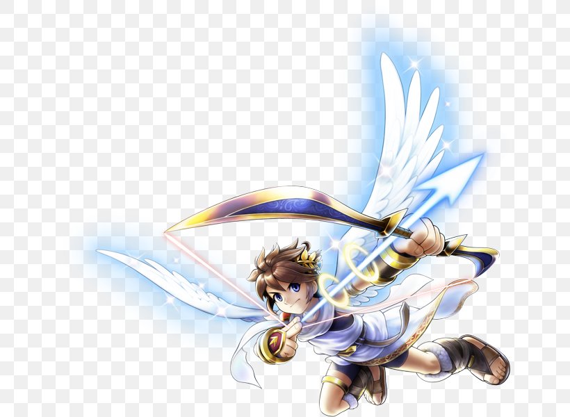 Kid Icarus: Uprising Kid Icarus: Of Myths And Monsters Super Smash Bros. For Nintendo 3DS And Wii U, PNG, 650x600px, Watercolor, Cartoon, Flower, Frame, Heart Download Free