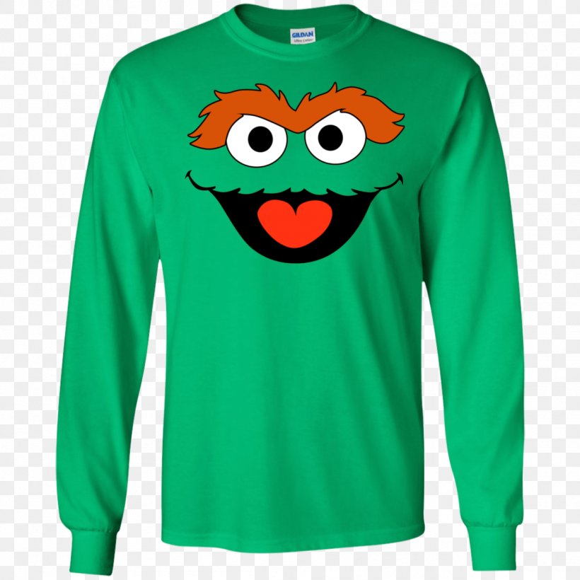 T-shirt Oscar The Grouch Hoodie Sweatshirt, PNG, 1155x1155px, Tshirt, Active Shirt, Clothing, Green, Hoodie Download Free