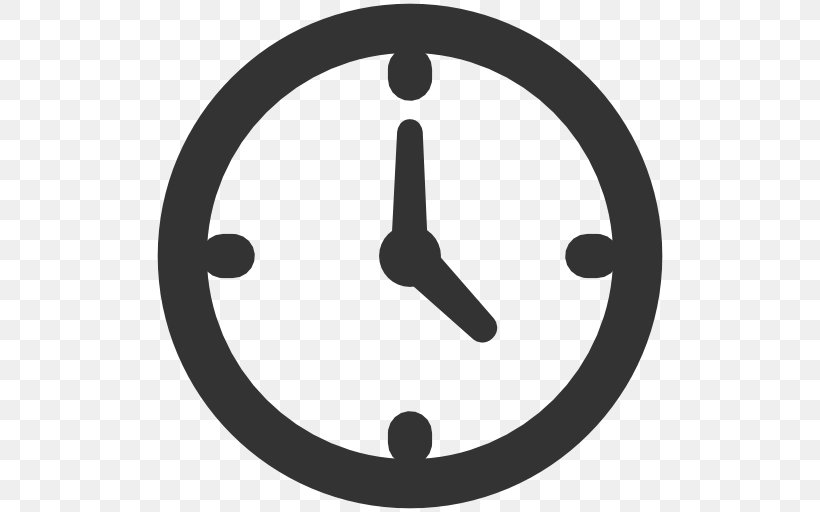 Alarm Clocks Clip Art, PNG, 512x512px, Clock, Alarm Clocks, Black And White, Font Awesome, Symbol Download Free