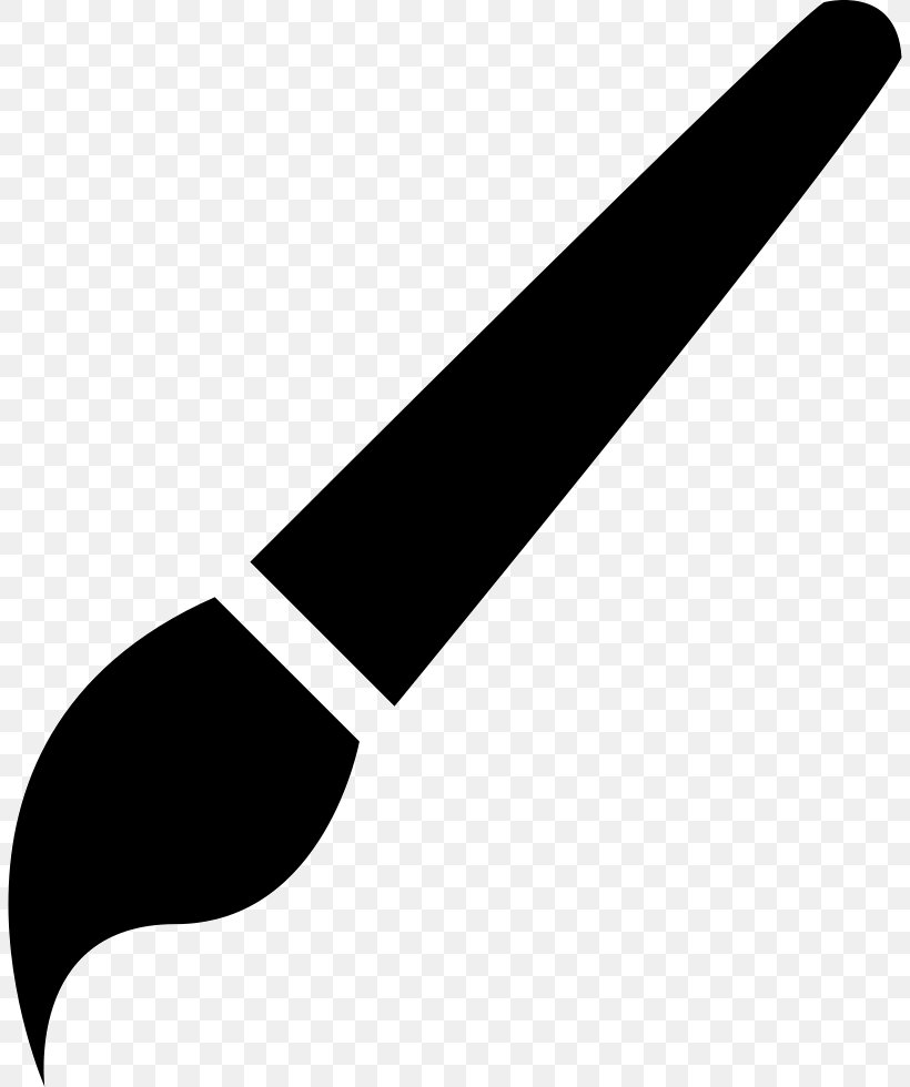 Paintbrush, PNG, 806x980px, Brush, Art, Black And White, Cold Weapon, Paint Download Free