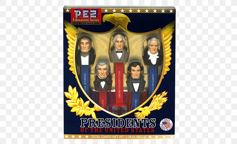 President Of The United States Pez Candy Collecting, PNG, 500x500px, United States, Action Figure, Barack Obama, Candy, Collecting Download Free