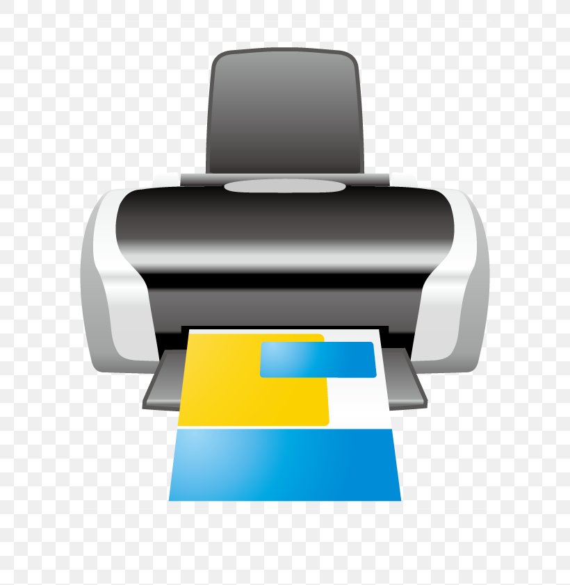 Printer Euclidean Vector Clip Art, PNG, 595x842px, Printer, Electric Blue, Inkjet Printing, Rectangle, Technology Download Free