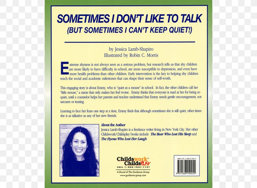 Sometimes I Don't Like To Talk (But Sometimes I Can't Keep Quiet!) Book Shyness Child Talk And Work It Out, PNG, 600x600px, Book, Advertising, Anxiety, Area, Brand Download Free