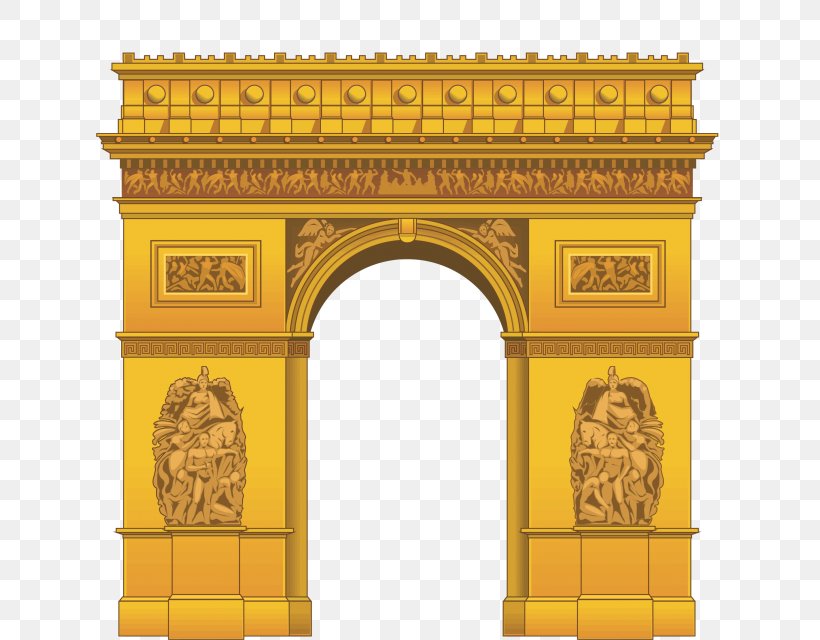 Arc De Triomphe Drawing Arch Clip Art, PNG, 640x640px, Arc De Triomphe, Ancient History, Ancient Roman Architecture, Arch, Architecture Download Free