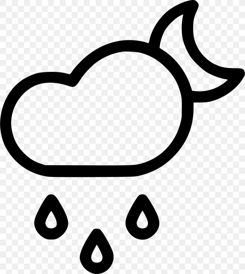 Cloud Rain Meteorology Clip Art, PNG, 878x980px, Cloud, Area, Black, Black And White, Drizzle Download Free