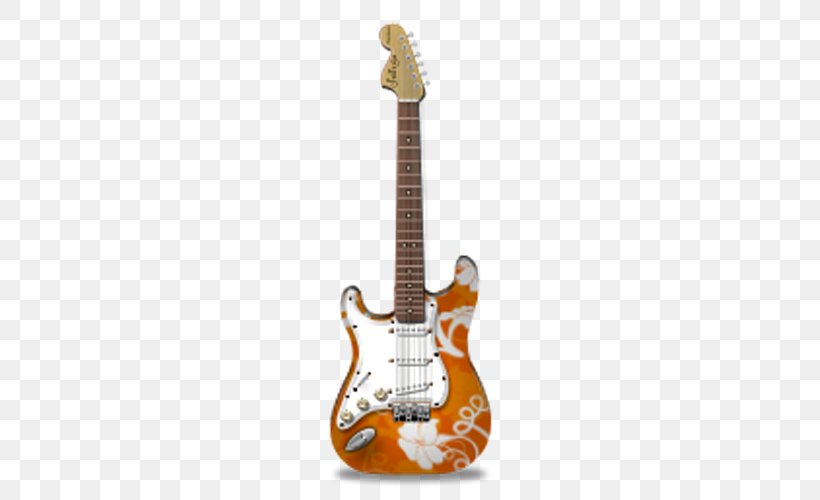 Fender Stratocaster Electric Guitar Icon, PNG, 500x500px, Watercolor, Cartoon, Flower, Frame, Heart Download Free