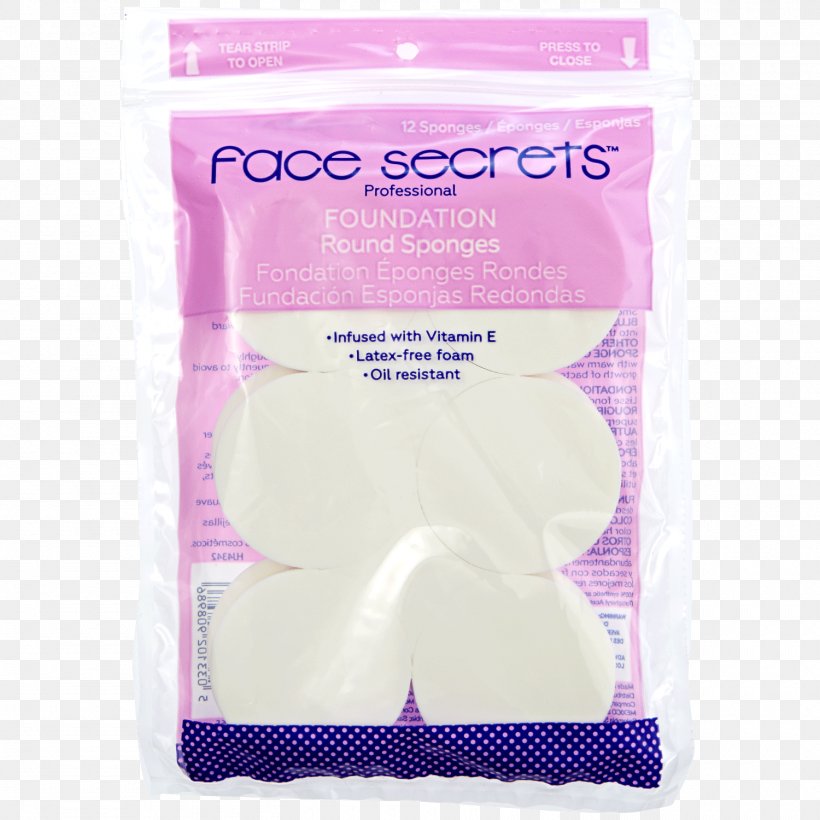 Face secrets. Крем и салфетки. Sponge for face Purple.