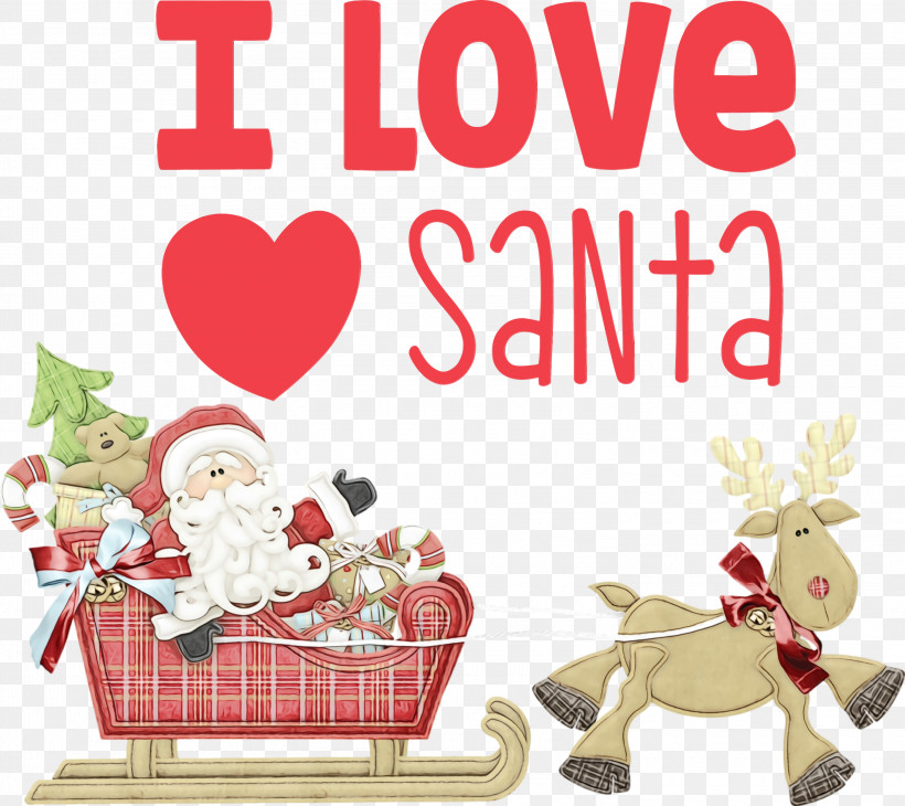 Christmas Day, PNG, 3000x2674px, I Love Santa, Black, Blog, Christmas, Christmas Day Download Free