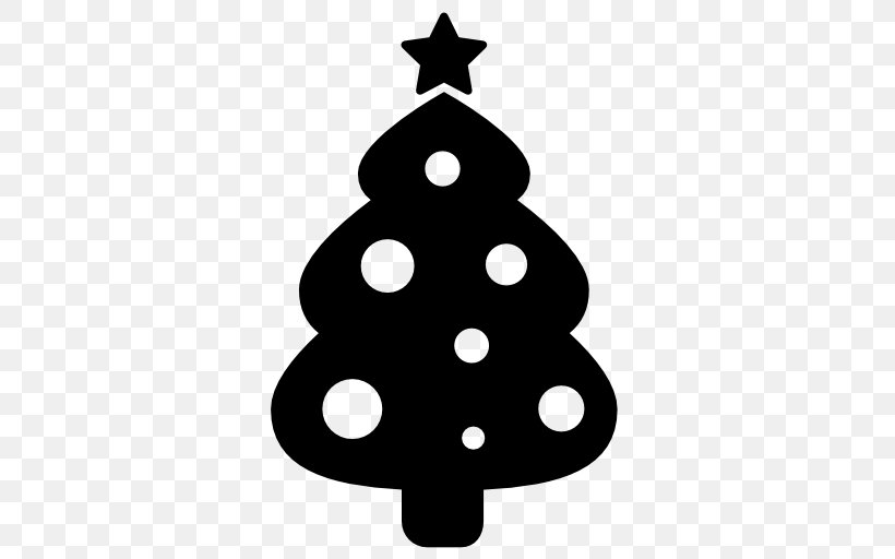 Christmas Tree Christmas Ornament Fir Clip Art, PNG, 512x512px, Christmas Tree, Black And White, Christmas, Christmas Decoration, Christmas Ornament Download Free