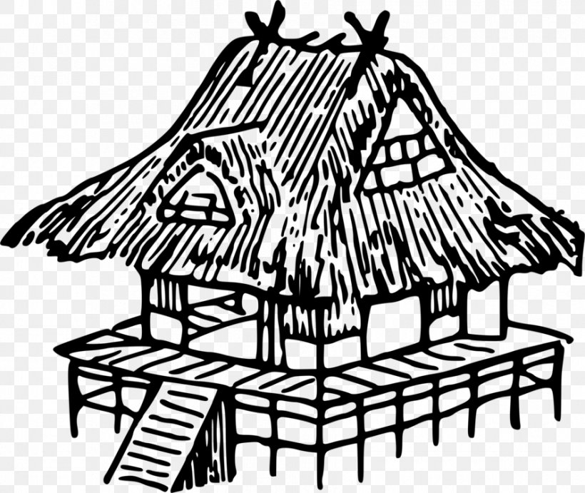 Clip Art Hut Vector Graphics Drawing, PNG, 890x750px, Hut, Architecture, Blackandwhite, Coloring Book, Drawing Download Free