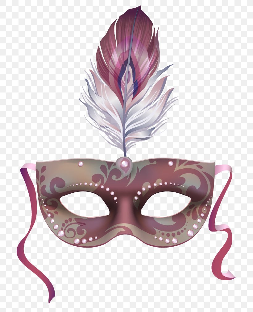 Mask Masquerade Ball Stock Photography Illustration, PNG, 744x1012px, Mask, Carnival, Feather, Illustrator, Magenta Download Free