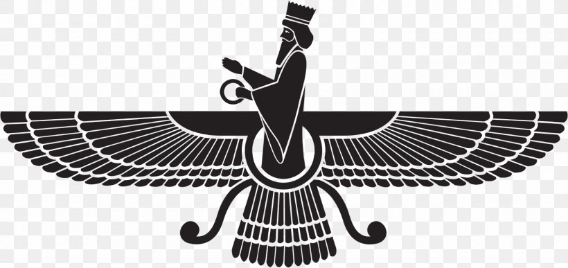 Emblem Of Iran Persian Empire Faravahar Zoroastrianism, PNG, 1600x756px, Iran, Black And White, Emblem Of Iran, Faravahar, Flag Of Iran Download Free