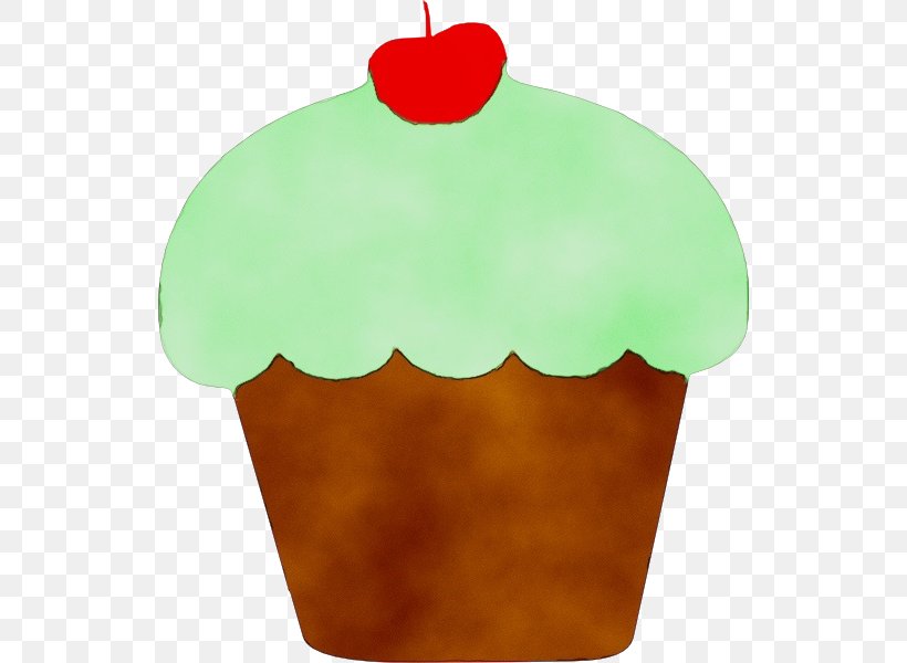 Green Baking Cup Dessert Frozen Dessert Food, PNG, 534x600px, Watercolor, Baked Goods, Baking Cup, Cake, Cupcake Download Free