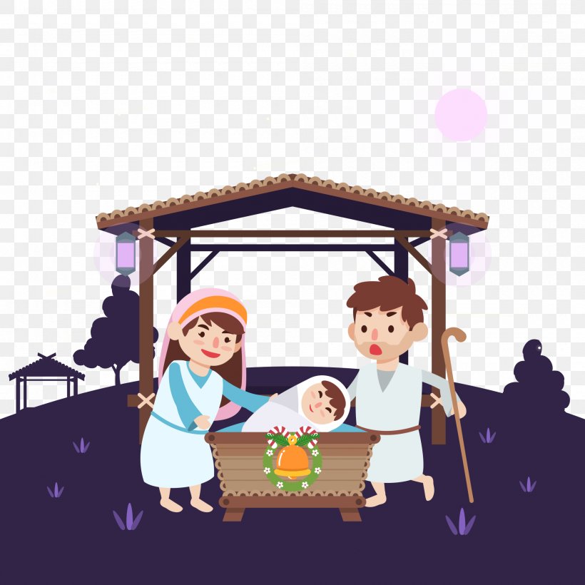 Nativity Of Jesus Illustration Vector Graphics Image Infant, PNG, 2000x2000px, Nativity Of Jesus, Birth, Cartoon, Child, Childbirth Download Free